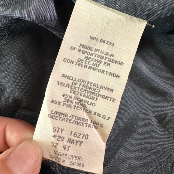 Public Notices navy blue blazer size 4t - Picture 4 of 5